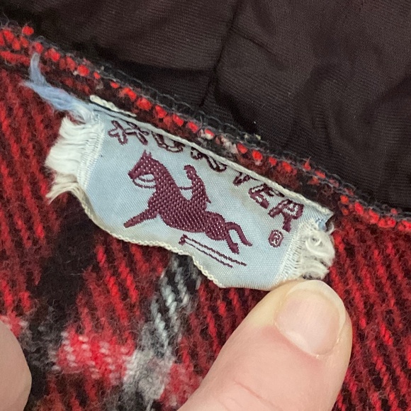 Vintage Hunter Plaid Tartan Hooded Cape - Picture 6 of 9